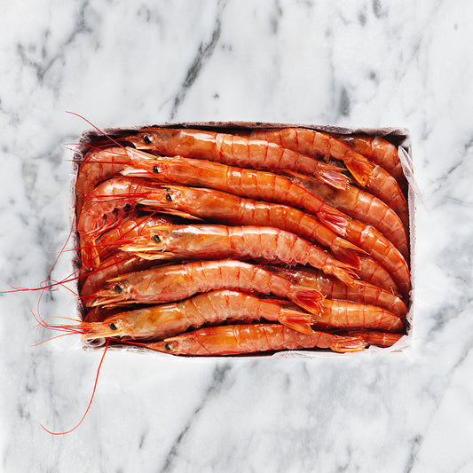 Argentine Red Prawns 10/20 pieces/kg. Wild. Raw.