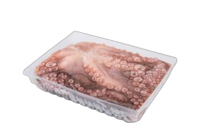 Octopus cleaned 1-2 kilos. In trays.